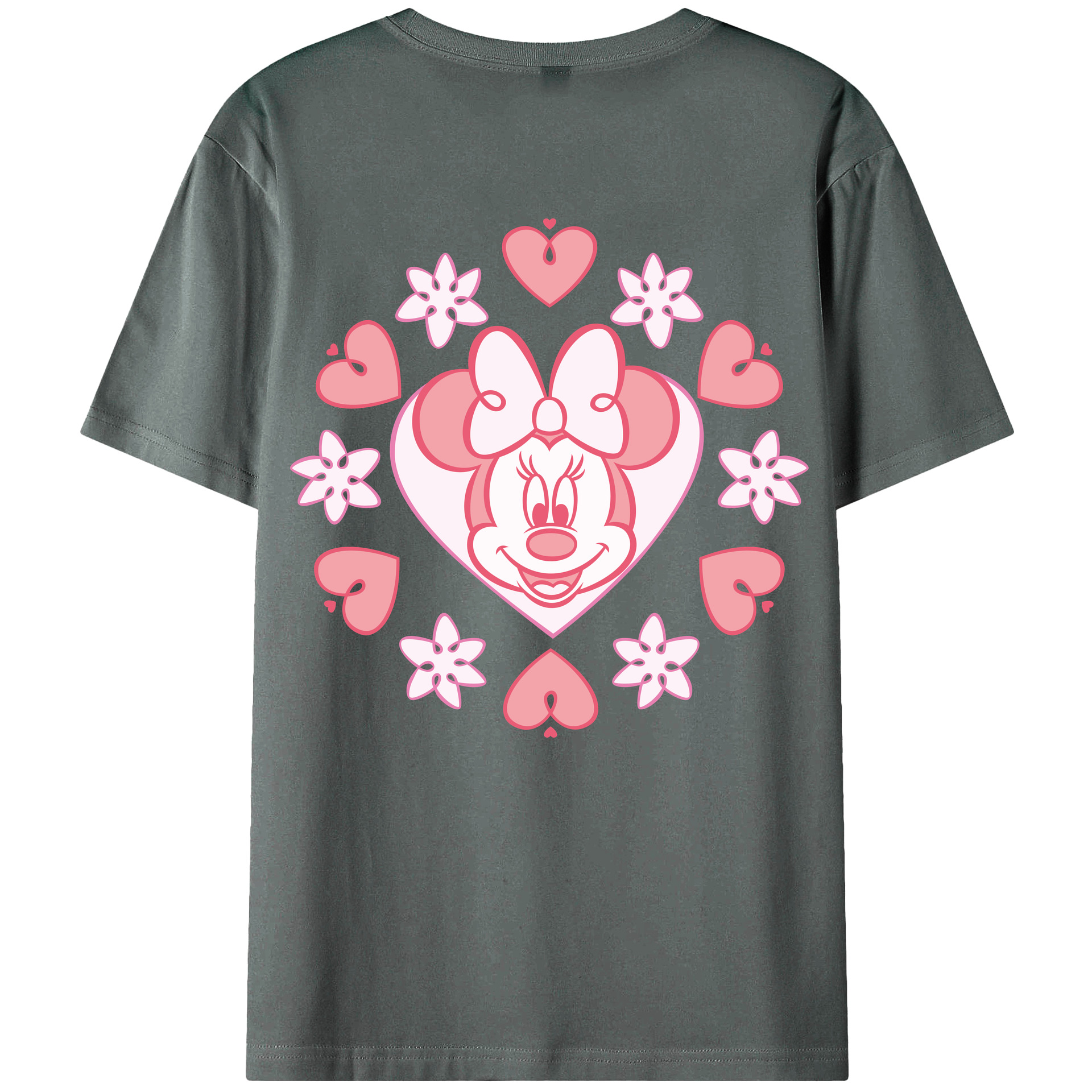 （画像用） ミッキーマウス Mickey Mouse 綿100％半袖Tシャツ（背面プリント）
